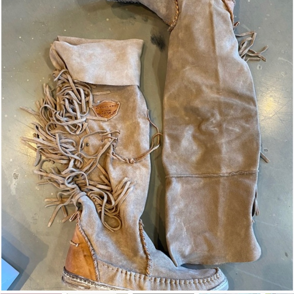 El Vaquero Drifter SilverStone Sabbia suede boots